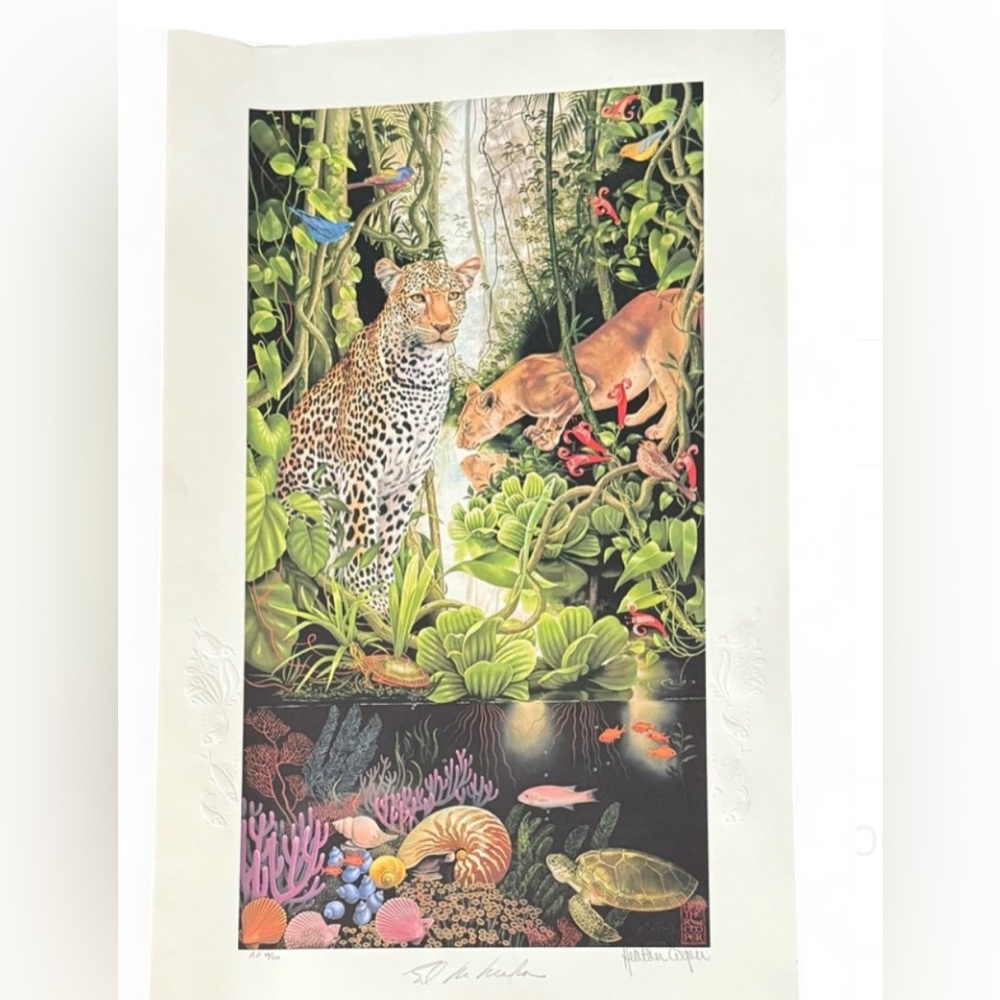 Heather Cooper Paradise Limited Edition Print Celebrity Signed